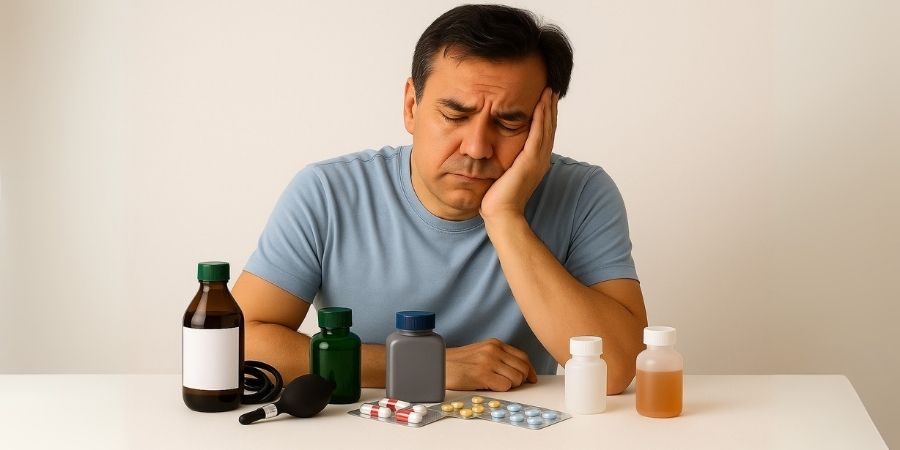 Stressed Man Panchakarma Treatments